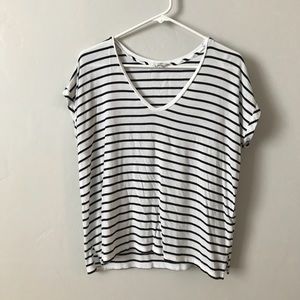Zara Striped Short Sleeve Top